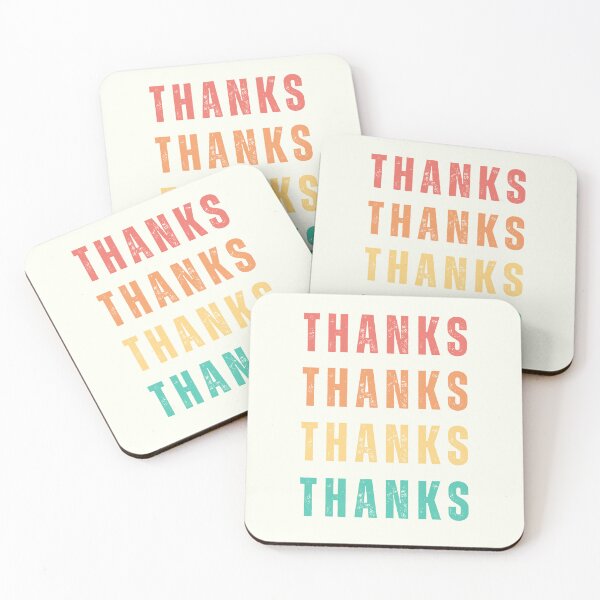 Item preview, Colorful Thanks Gratitude Thanksgiving Quote designed and sold by PuralunaCreations.