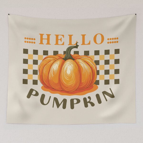 Item preview, Hello Pumpkin, Fall Season, Autumn shirt, Fall shirt, Vintage halloween, Funny shirt designed and sold by WycWycCo.