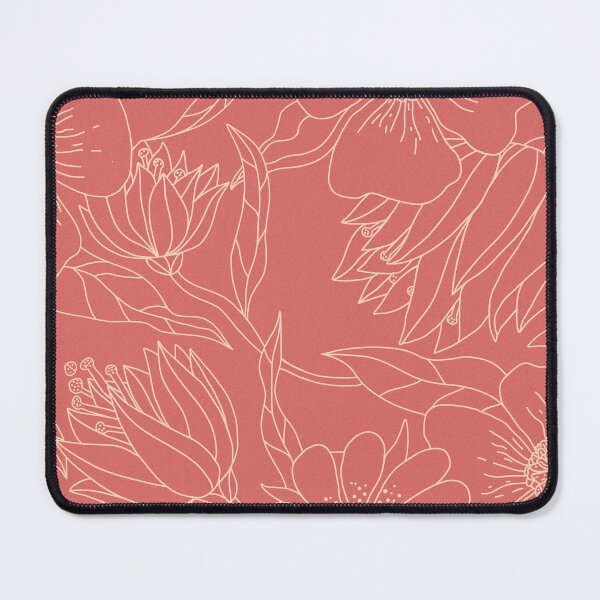 Item preview, Asian Garden-gold on indian red designed and sold by Linda Maliuana.