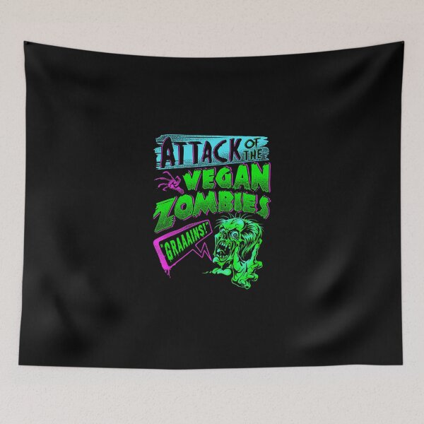 Item preview, Attack Of The Vegan Zombies Vegetarian Halloween designed and sold by Cpiello.