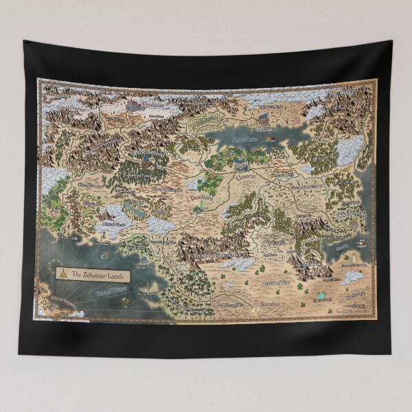 Item preview, Map of the Zekáinar lands designed and sold by hugegamebooks.