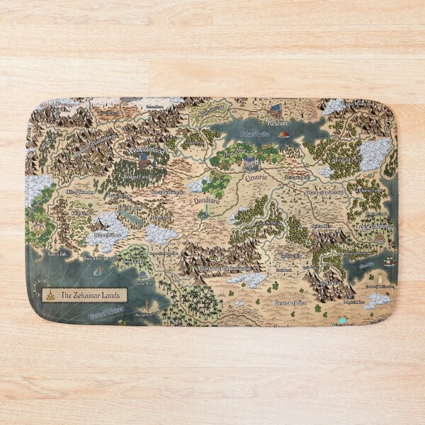 Item preview, Map of the Zekáinar lands designed and sold by hugegamebooks.