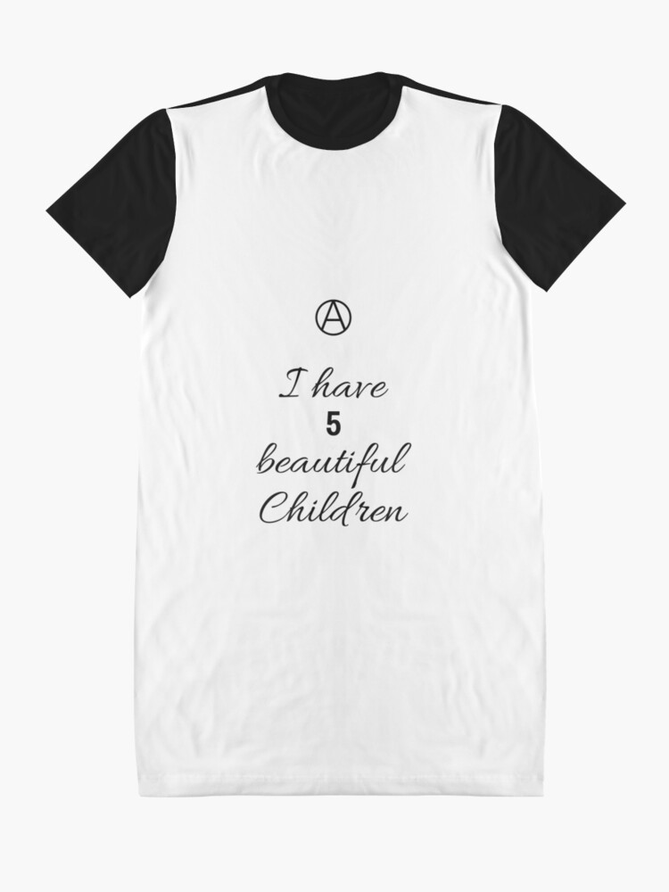 Alternate view of 5 Beautiful Children Graphic T-Shirt Dress