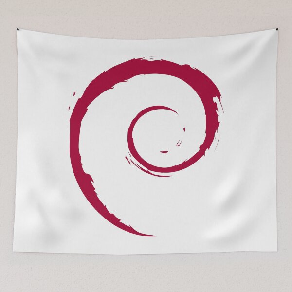 Artikelvorschau, Offizielles Debian Swirl Logo groß entworfen und verkauft von Rainwater Merch.