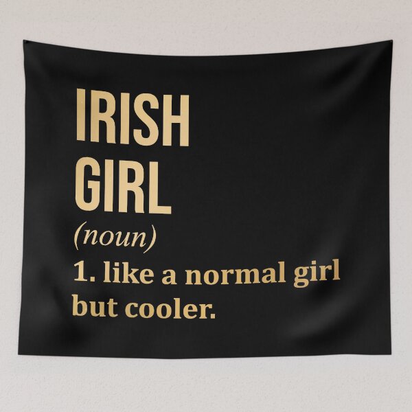 Item preview, Irish Girl Definition Ireland in Gold designed and sold by XCIV.