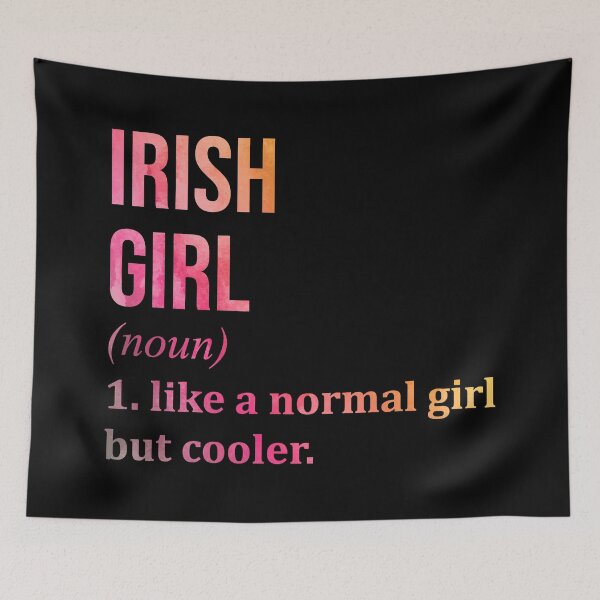 Item preview, Irish Girl Definition Ireland in Watercolor designed and sold by XCIV.