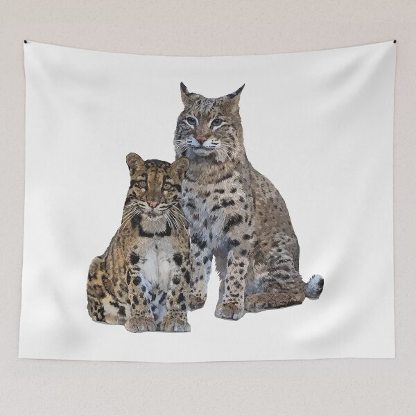 Item preview, clouded leopard and lynx designed and sold by obscurite.