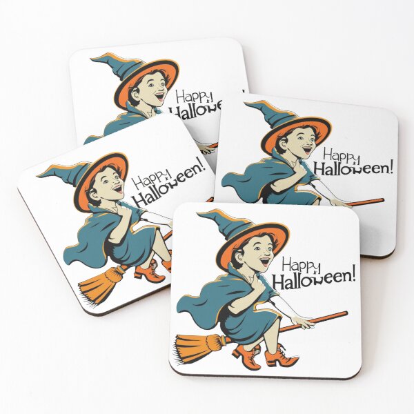 Item preview, Cute Retro Spooky Witch Halloween Design, Trick or Treat designed and sold by MorielleKC.