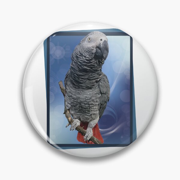Item preview, gray parrot designed and sold by obscurite.