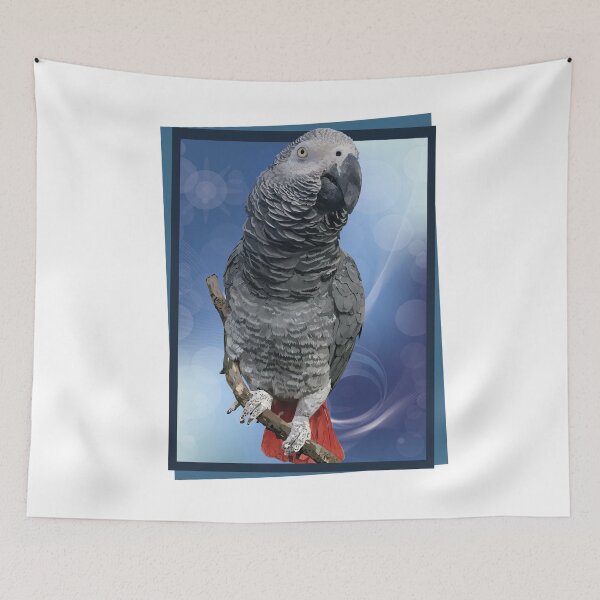 Item preview, gray parrot designed and sold by obscurite.