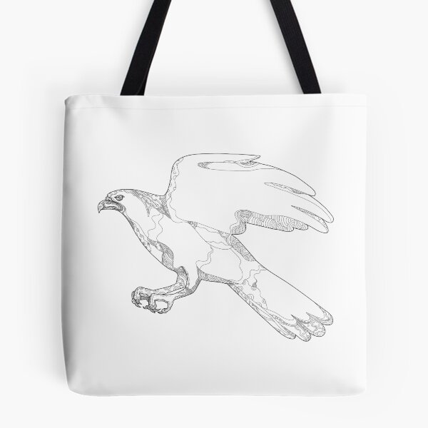 Item preview, Northern Goshawk Swooping Doodle Art designed and sold by patrimonio.