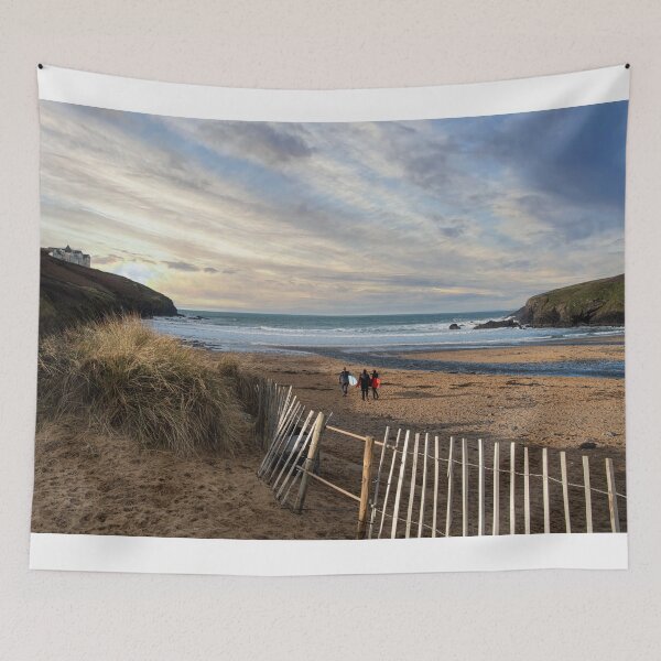 Item preview, Poldu  Cove, Cornwall sunset on a Cornish beaches designed and sold by kathleenjean.
