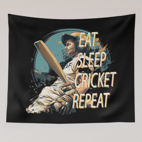 Item preview, Eat Sleep Cricket Repeat : The Player's Rhythm designed and sold by KaleidoKiosk.