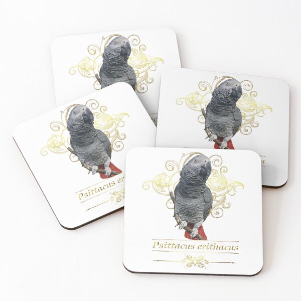 Item preview, gray parrot designed and sold by obscurite.