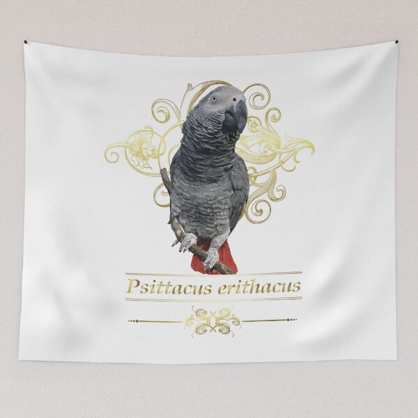 Item preview, gray parrot designed and sold by obscurite.