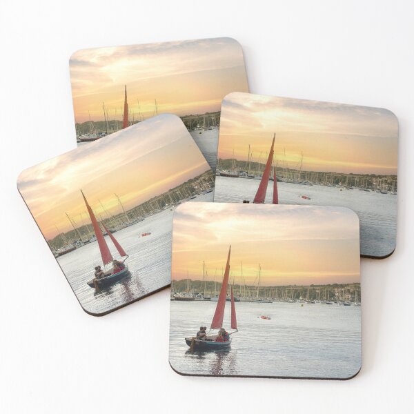 Item preview, Falmouth Cornwall, marina at sunset  designed and sold by kathleenjean.