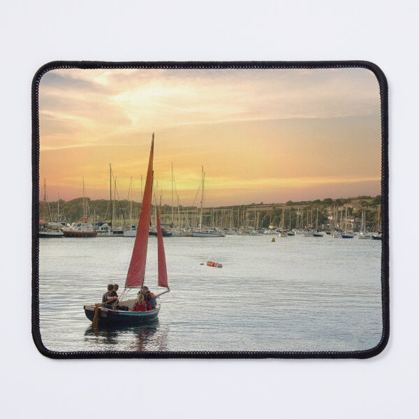 Item preview, Falmouth Cornwall, marina at sunset designed and sold by kathleenjean.
