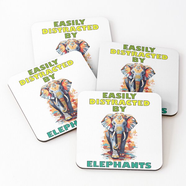 Item preview, Easily distracted by elephants designed and sold by UltimateWorld.
