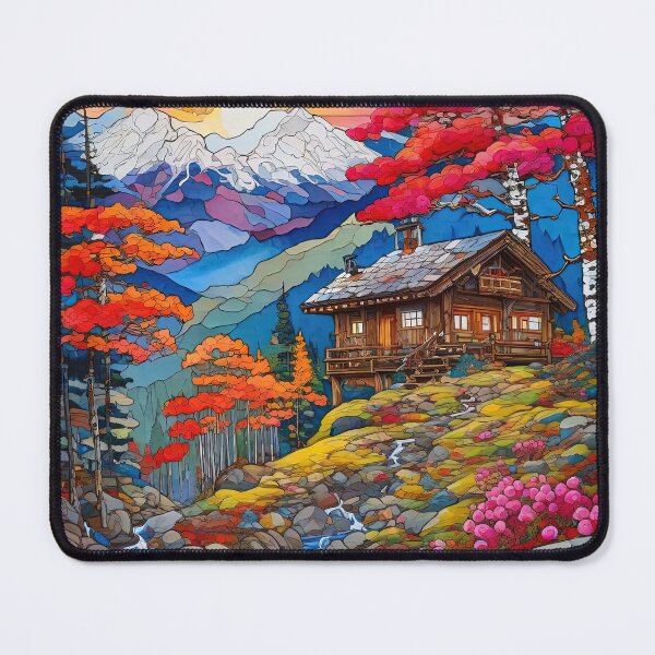 Item preview, autumn landscape with birch trees, dwarf pines and many designed and sold by Natcharee.