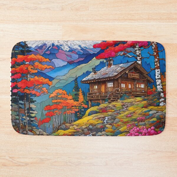 Item preview, autumn landscape with birch trees, dwarf pines and many designed and sold by Natcharee.