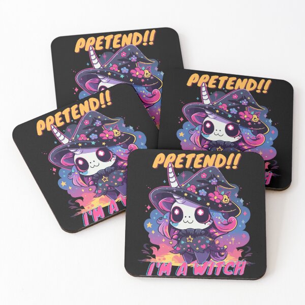 Item preview, Cutest Unicorn Witch Halloween kawaii - Pretend I'm a witch designed and sold by SFIPS.