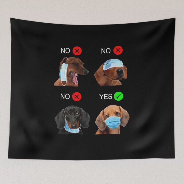 Item preview, Beagle How To Wear Your Face Mask designed and sold by ChaiyoNamwong.
