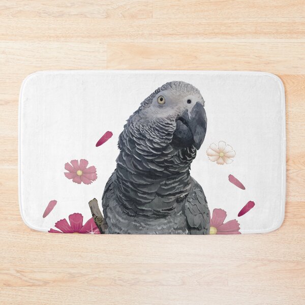 Item preview, gray parrot designed and sold by obscurite.