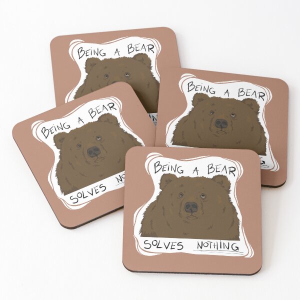 Item preview, Being a bear solves NOTHING designed and sold by StudioHK.