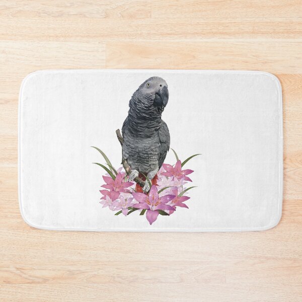 Item preview, gray parrot designed and sold by obscurite.