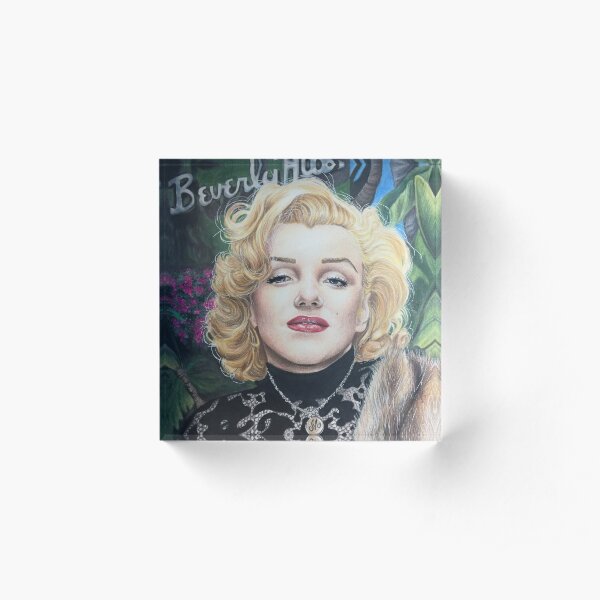 Marilyn at the Beverly Hills Hotel Acrylic Block