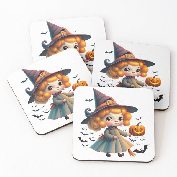 Item preview, Cute Retro Spooky Happy Halloween Witch , Trick or Treat designed and sold by MorielleKC.