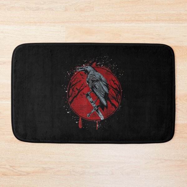Item preview, Halloween Raven Red Moon Spooky Night Crow  designed and sold by JamesTurnera.