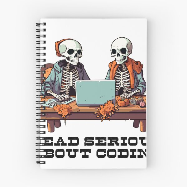 Item preview, Web Developer Skeletons Dead Serious About Coding  designed and sold by skullcap-prints.