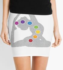 Yoga Pose Chakra Mini Skirt
