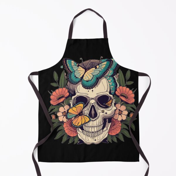 Item preview, Skull With Butterflies designed and sold by TrendyPalette.