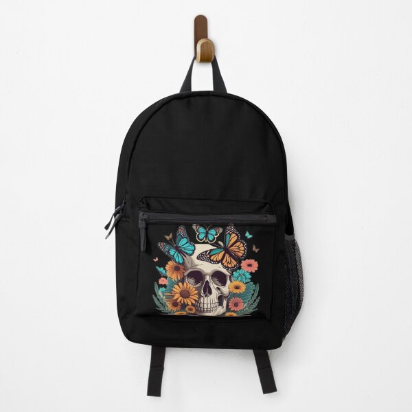 Item preview, Skull With Butterflies designed and sold by TrendyPalette.