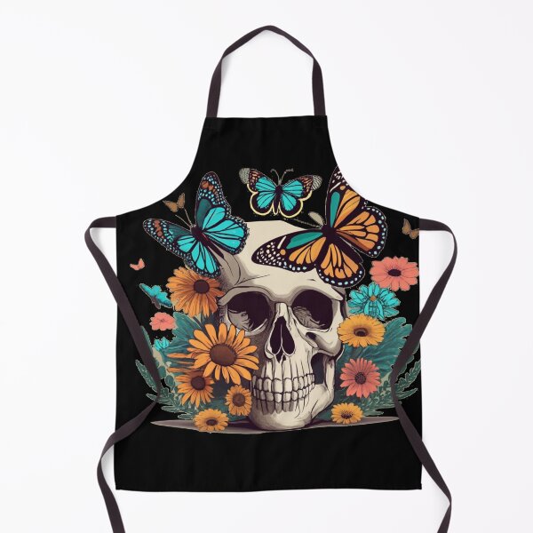 Item preview, Skull With Butterflies designed and sold by TrendyPalette.