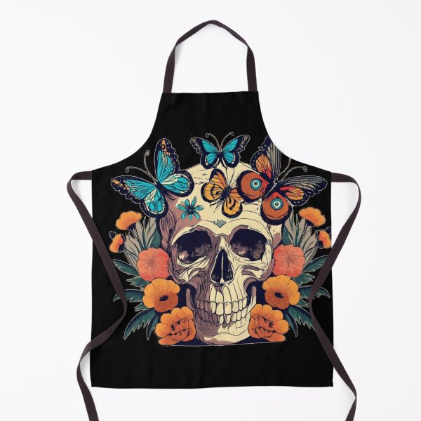 Item preview, Skull With Butterflies designed and sold by TrendyPalette.
