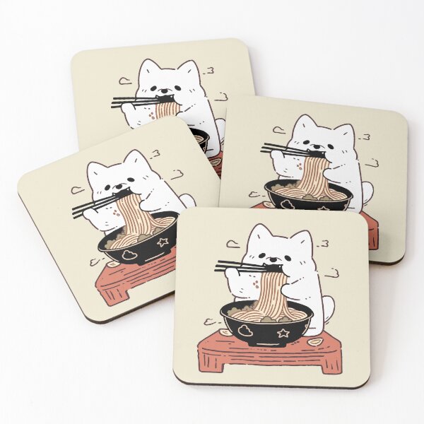 Item preview, Corgi Eating Ramen Noodles designed and sold by DioSo.