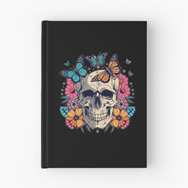 Item preview, Skull With Butterflies designed and sold by TrendyPalette.