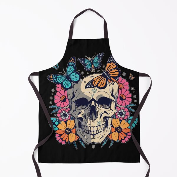 Item preview, Skull With Butterflies designed and sold by TrendyPalette.