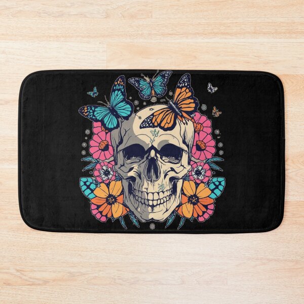 Item preview, Skull With Butterflies designed and sold by TrendyPalette.