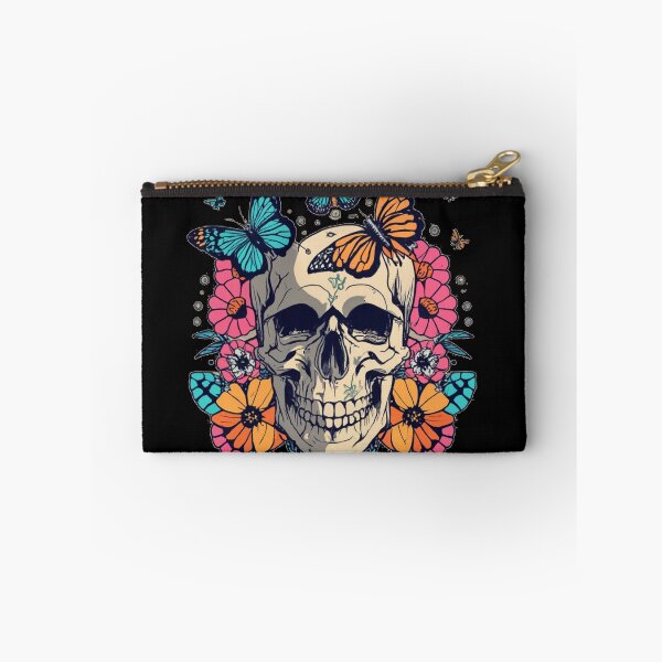 Item preview, Skull With Butterflies designed and sold by TrendyPalette.