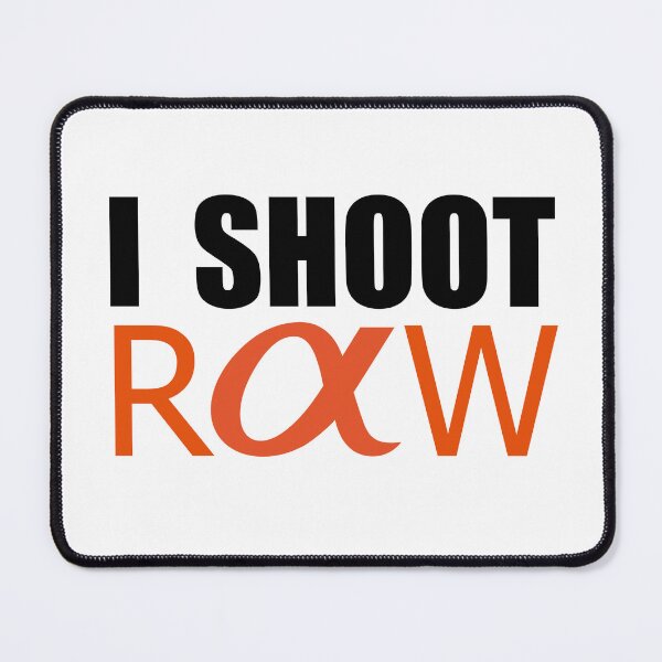 Item preview, I Shoot Raw logo design for Sony Alpha T-Shirt. designed and sold by athurbubble.