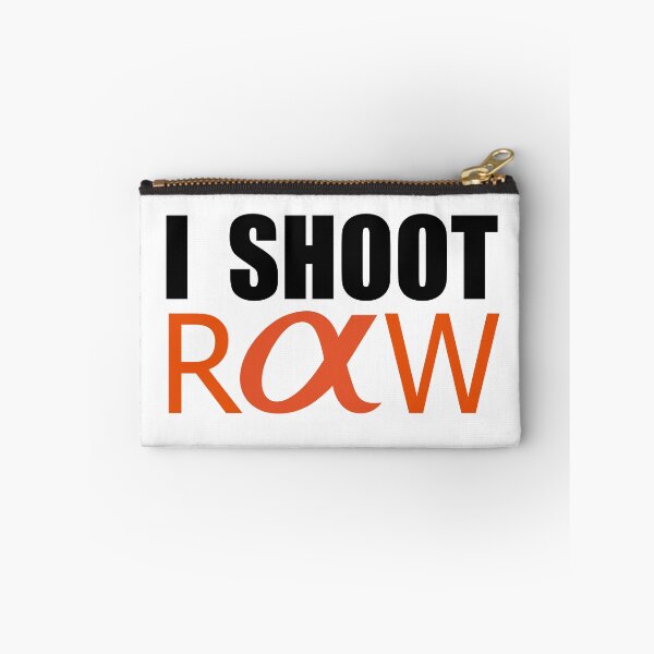 Item preview, I Shoot Raw logo design for Sony Alpha T-Shirt. designed and sold by athurbubble.