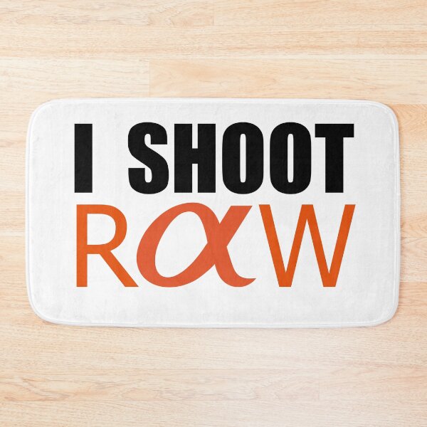 Item preview, I Shoot Raw logo design for Sony Alpha T-Shirt. designed and sold by athurbubble.