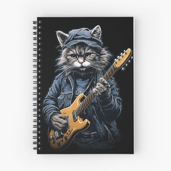 Item preview, Rock n Roll Cat Playing Guitar designed and sold by MyMagicalPlace.