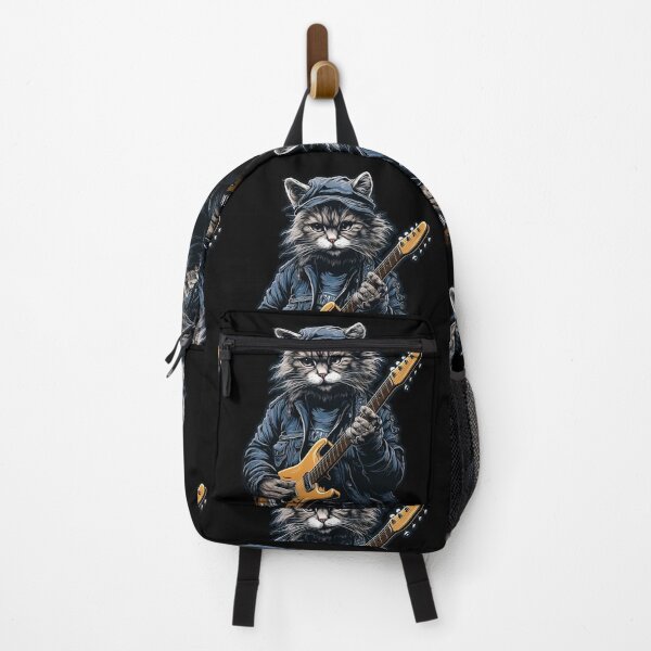 Item preview, Rock n Roll Cat Playing Guitar designed and sold by MyMagicalPlace.
