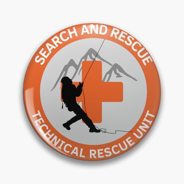 Item preview, Technical Search and Rescue Unit Badge / Patch [Safety - SAR Orange] designed and sold by TheContactor.