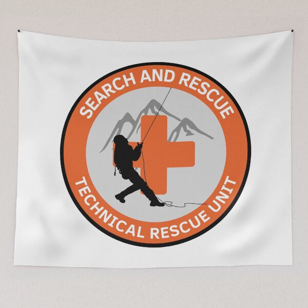 Item preview, Technical Search and Rescue Unit Badge / Patch [Safety - SAR Orange] designed and sold by TheContactor.